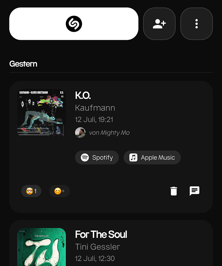 Identify music together – track list